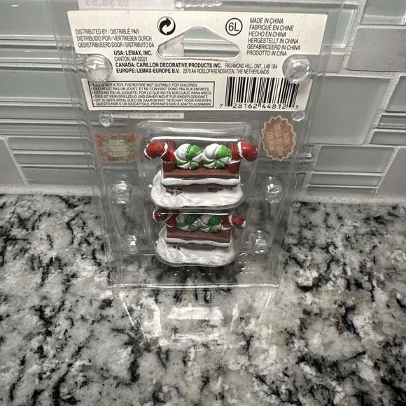 Lemax Peppermint Cookie Bench, Set Of 2 (Michael’s Exclusive Version) - Picture 2 of 5